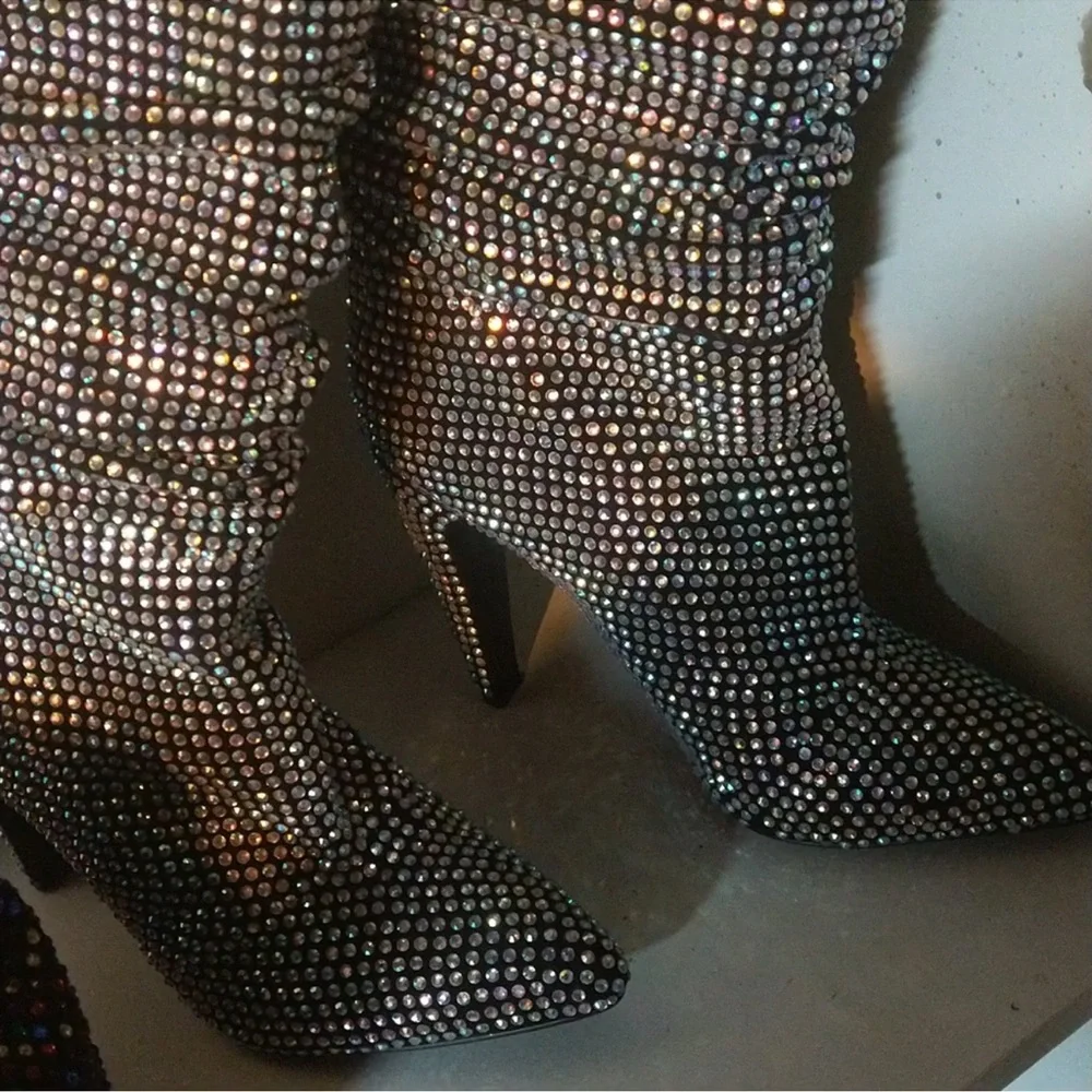 Steve Madden rhinestone boots - Picture 6 of 14